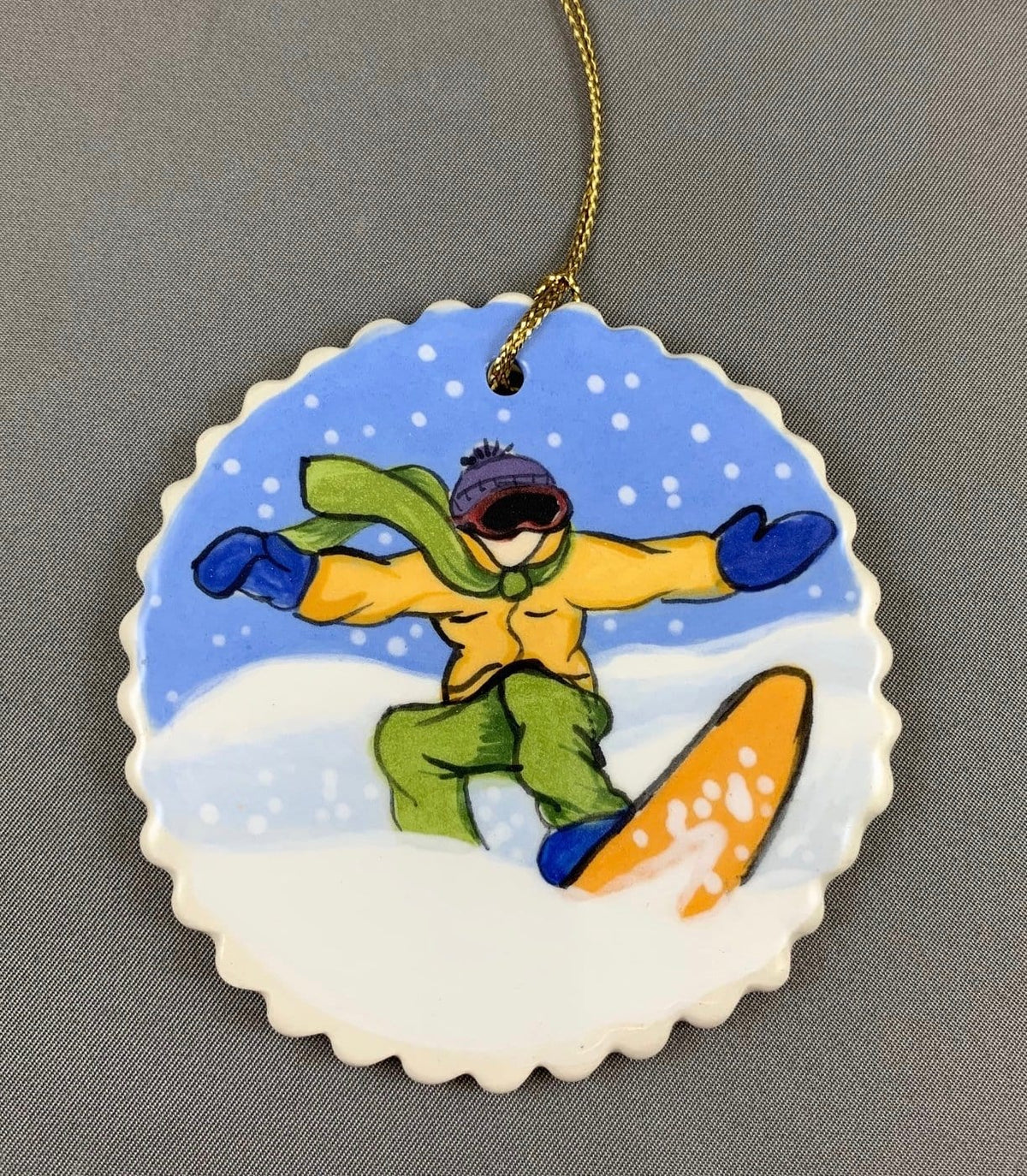 Snowboarding Ornament