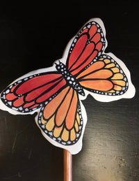 Monarch Butterfly Garden Stake