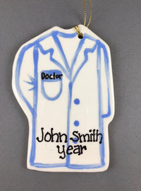 White Coat Graduation Ornament
