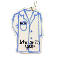 White Coat Graduation Ornament