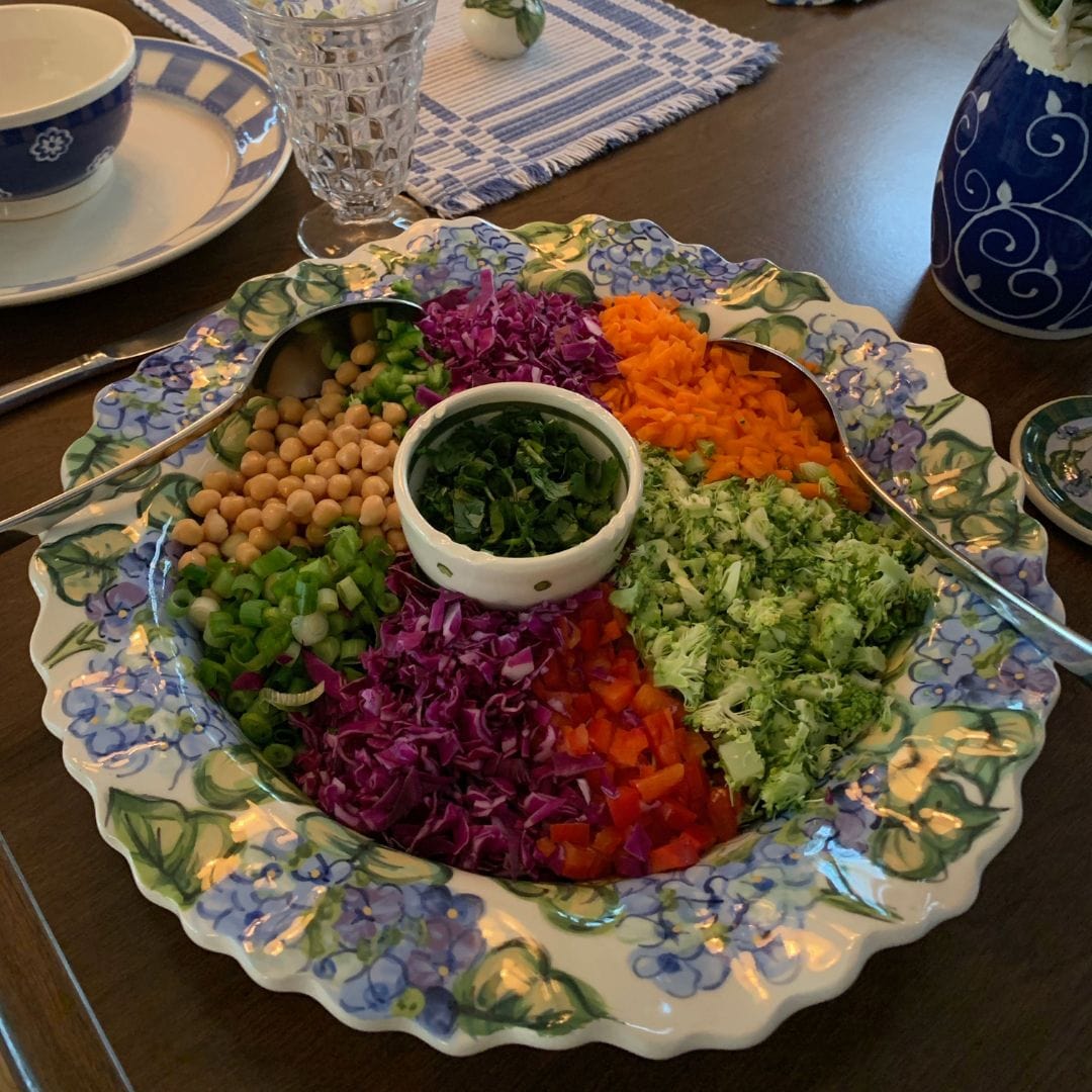 Blue Hydrangea Large Blessing Bowl