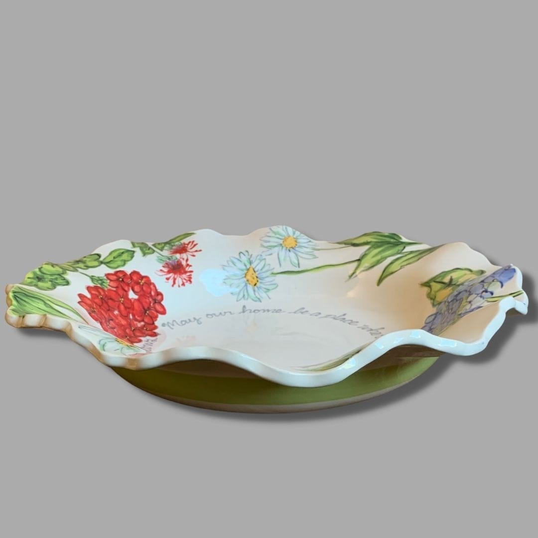 Summer Multi-Floral Large Blessing Bowl