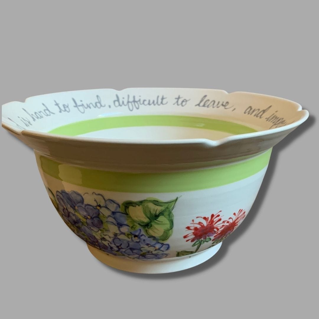 Summer Multi-Floral Medium Blessing Bowl
