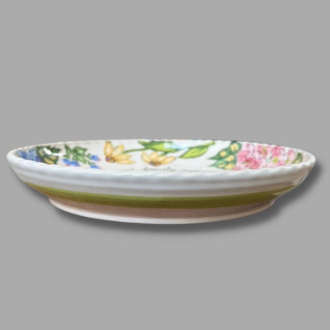 Multi-Floral Large Blessing Serve Bowl