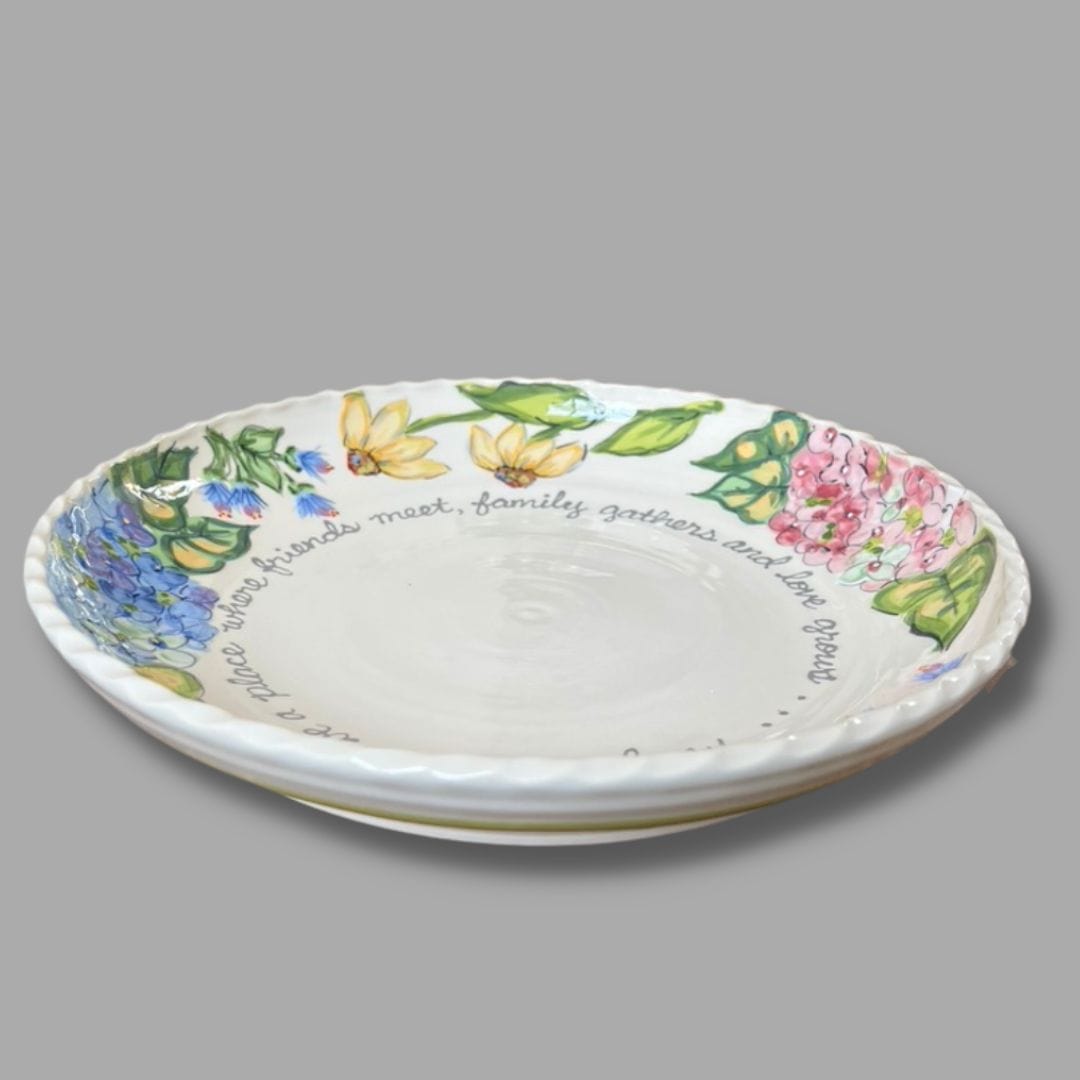 Multi-Floral Large Blessing Serve Bowl