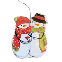 Expecting Snowman Family Ornament