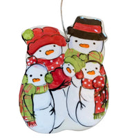 Snowman Family Ornament - 3 Kids