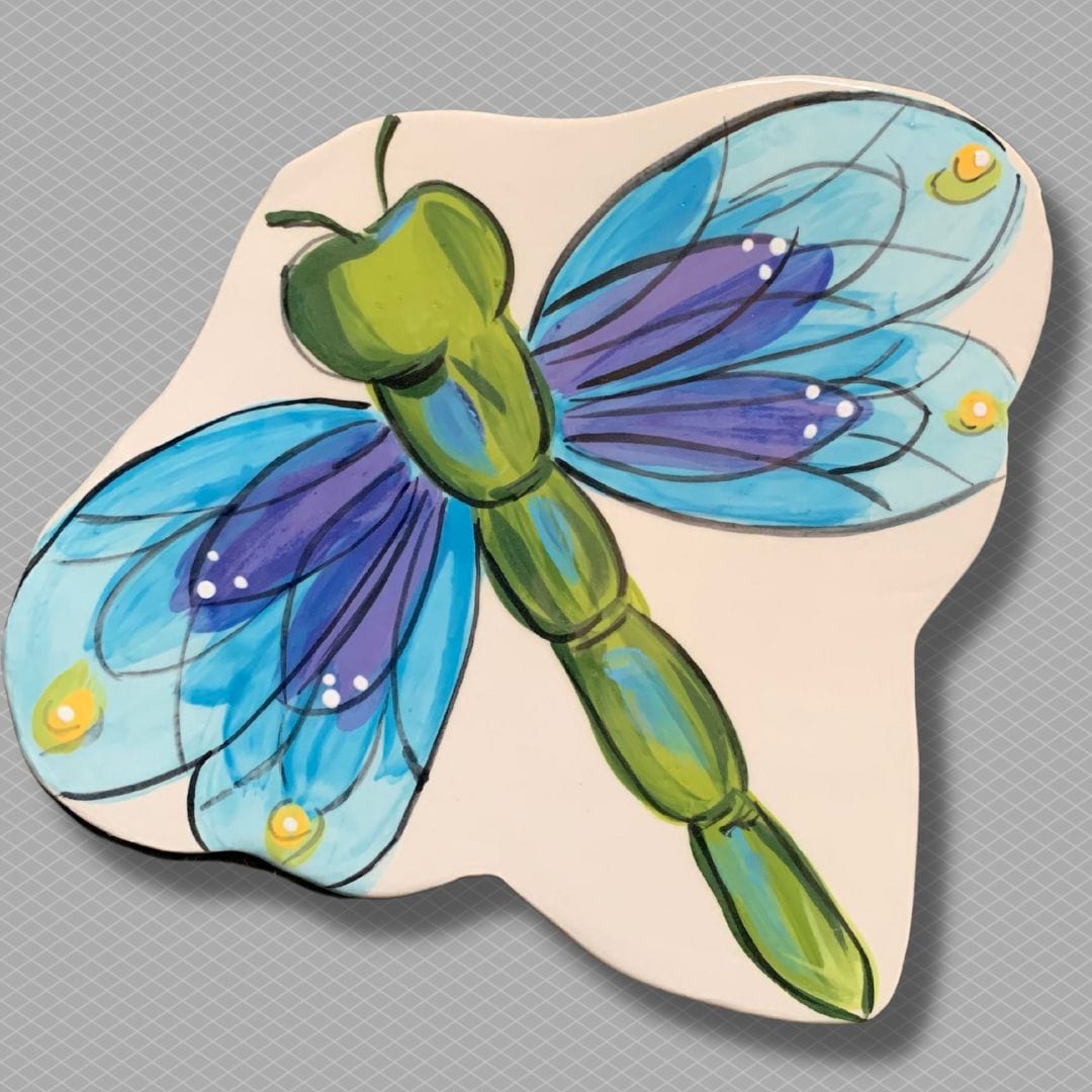 Blue Dragonfly Garden Stake