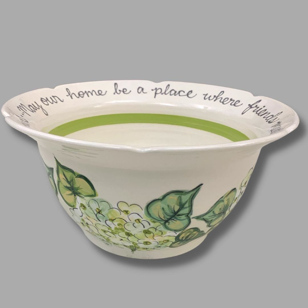 White Hydrangea Blessing Bowl