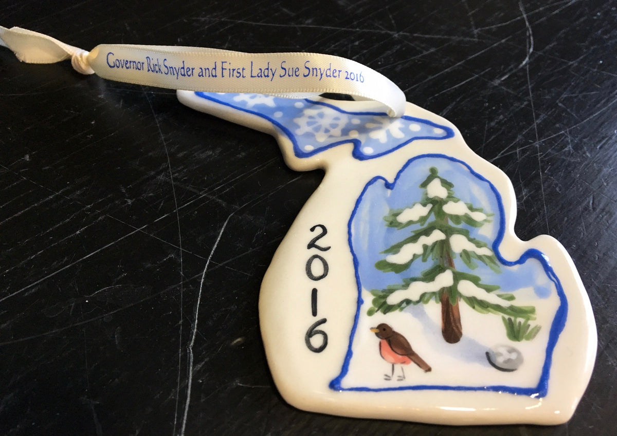 Creating the Official 2016 Christmas Ornament for Governor Snyder and First Lady Snyder