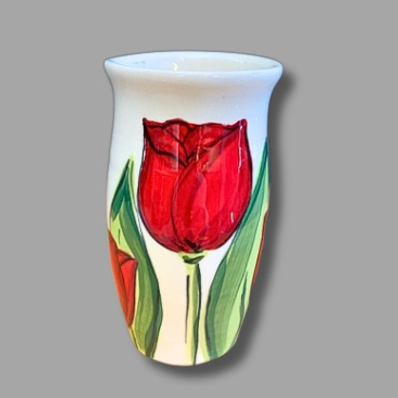 Red Tulip 5" Vase