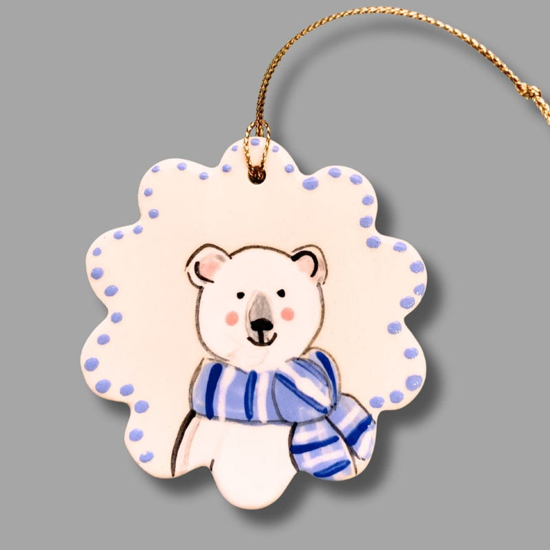 Winter Bear Ornament (more colors)