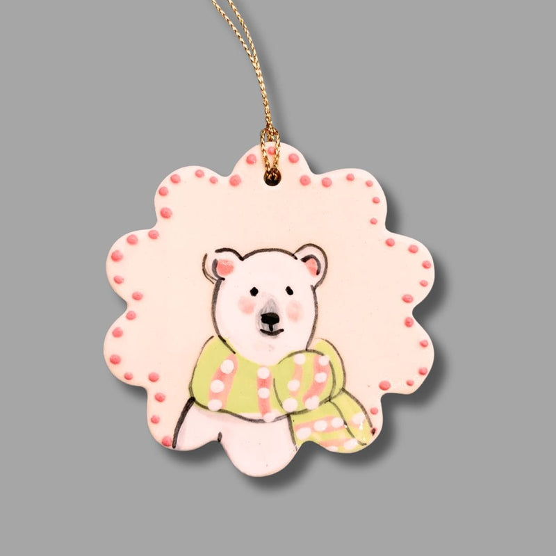 Winter Bear Ornament (more colors)