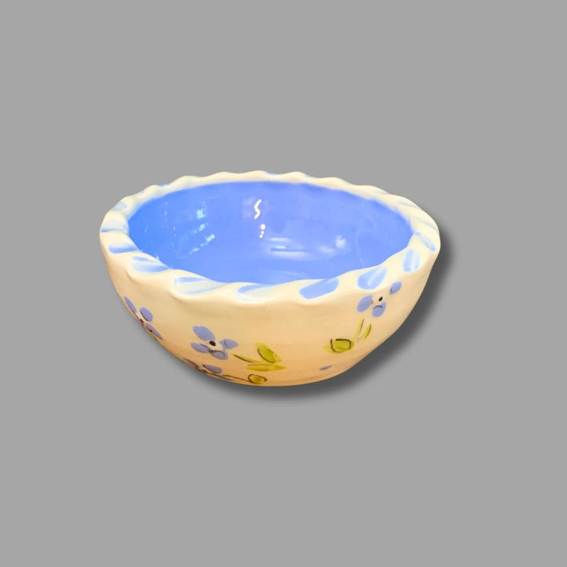 Blue Flower Nesting Dip Bowls: set of 3