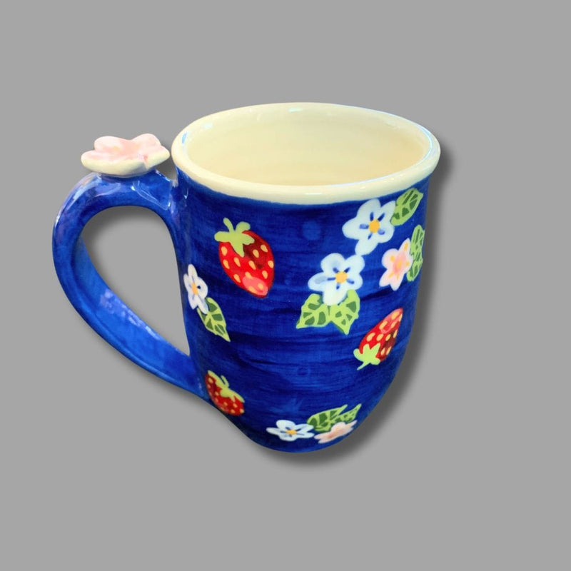 Strawberry Mug, Blue