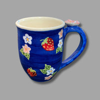 Strawberry Mug, Blue