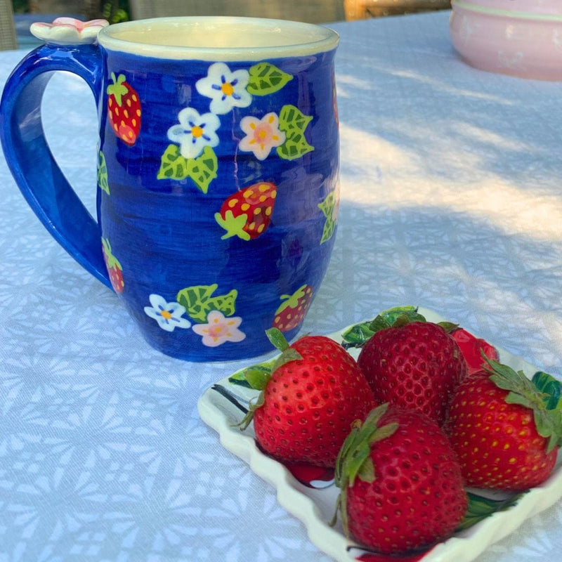 Strawberry Mug, Blue