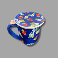 Strawberry Mug, Blue