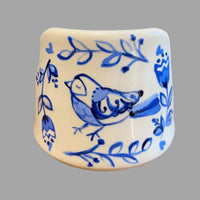 Blue and White Bird Phone and Tablet Holder