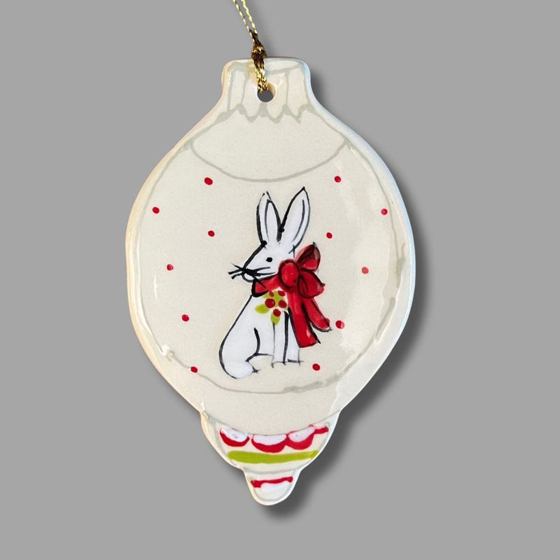 Winter Bunny Bulb Ornament