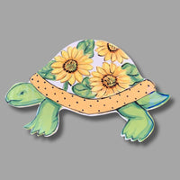 Sunflower Turtle Garden Stake