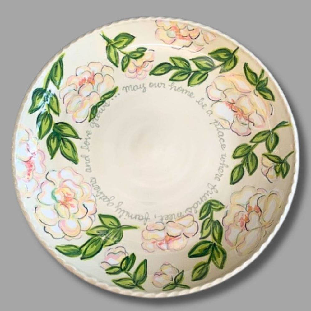 Blessing Large Serve Bowl Peony
