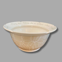 Full Color Simple Floral Medium Blessing Bowl (options)