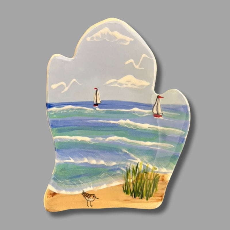 Michigan Lakeshore Large Spoon Rest (options)
