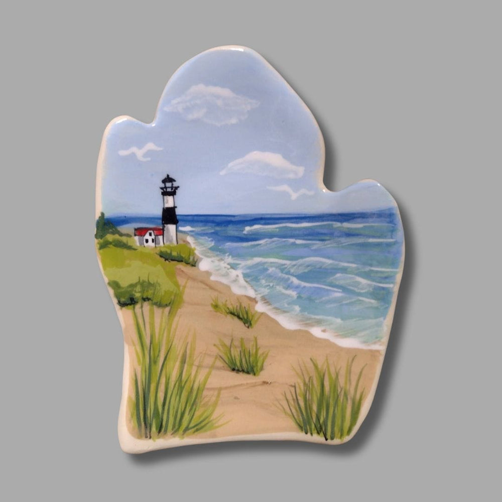 Michigan Lighthouse Beach Large Spoon Rest