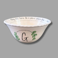 New Monogram Blessing Bowl