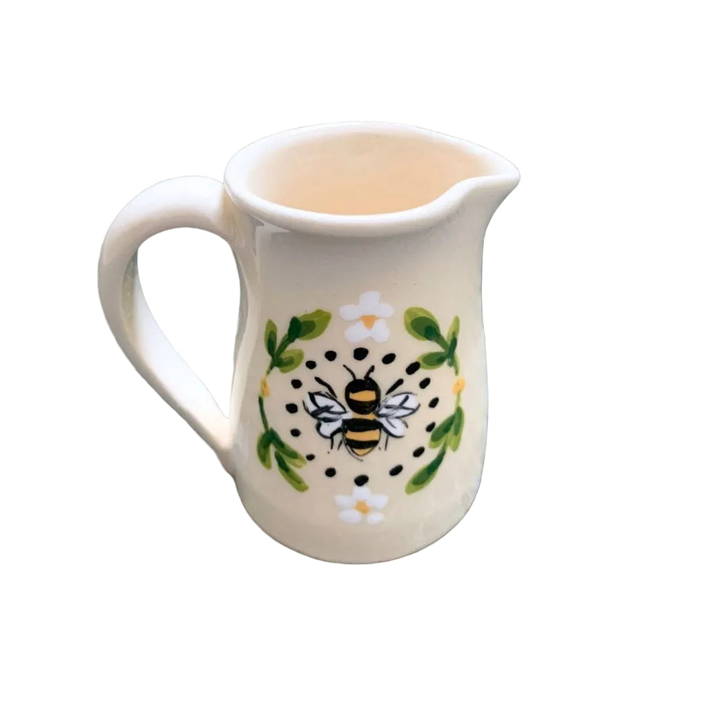 Mini Bee Pitcher – Heather Lane Pottery