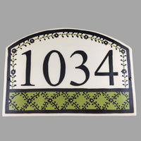 French Lattice Address Tile (options)