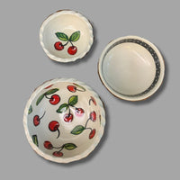 Cherry Nesting Dip Bowls: set of 3