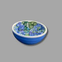 Blue Hydrangea Nesting Dip Bowls, set of 3