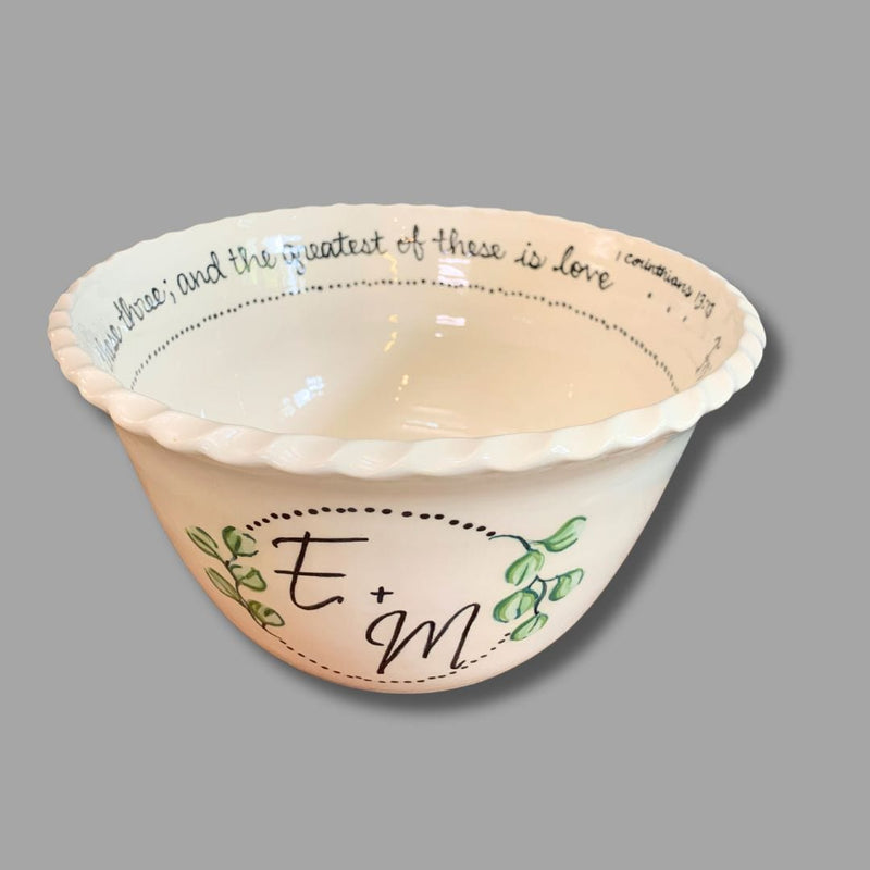 New Monogram Blessing Bowl