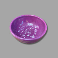 Purple White Floral Dip Bowl