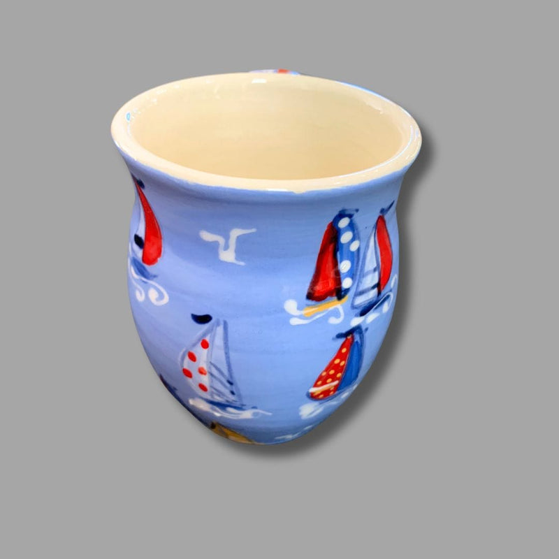 Sea Blue Sailboat Mug