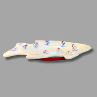 Red, White and Blue Sailboat Fish Tray