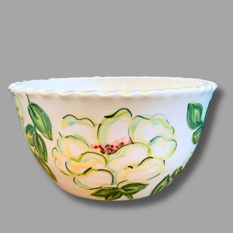 Small Peony Serve Bowl