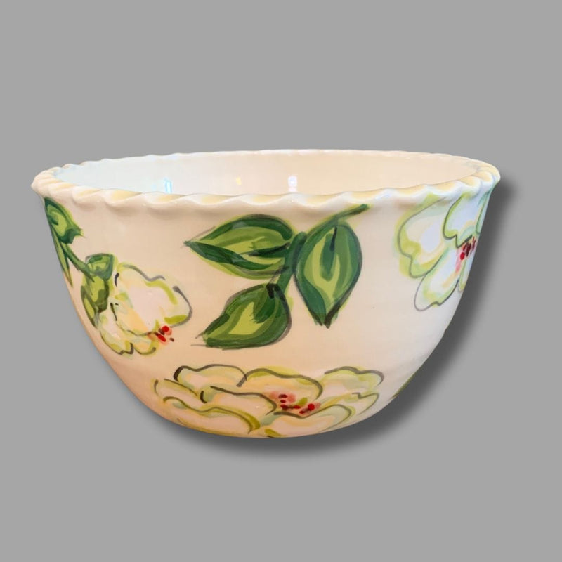 Small Peony Serve Bowl