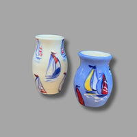 Sailboat Small Tall Vase