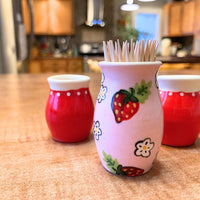 Strawberry Small Tall Vase