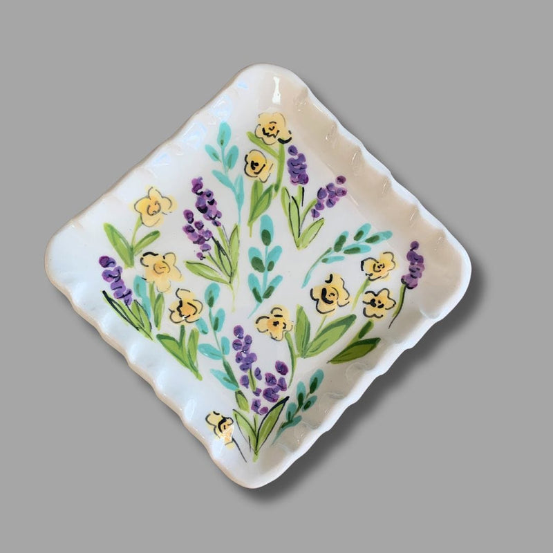 Spring Blooms Mini Square Tray