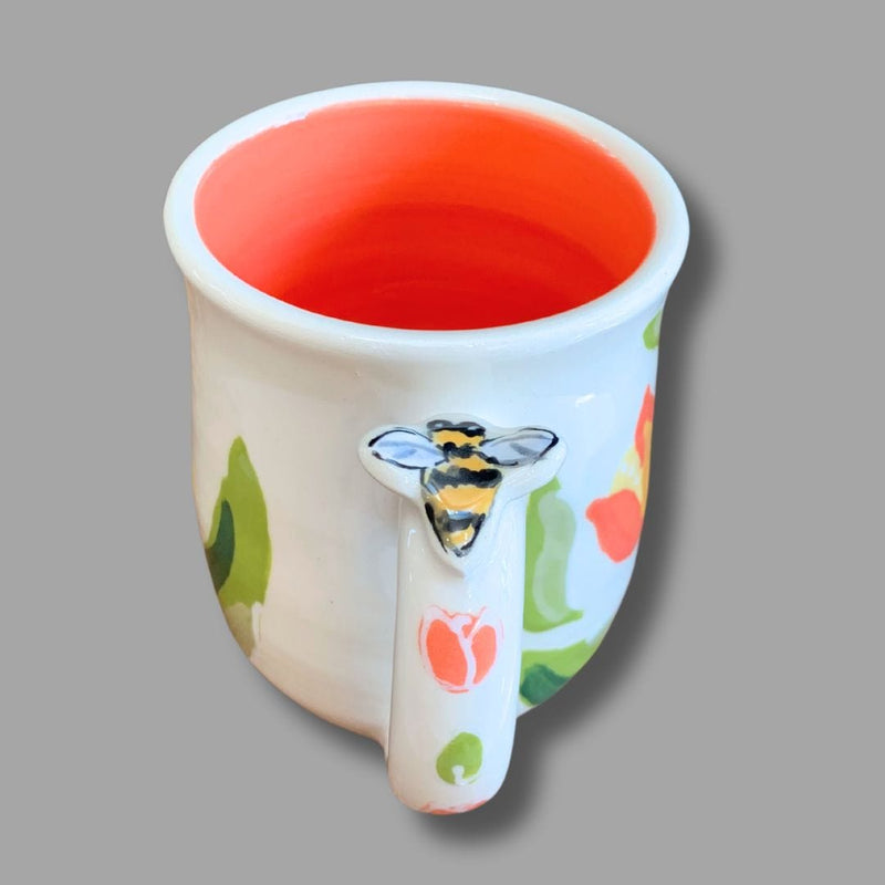 Sunny Tulip Mug (with Bee button)