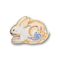 Garden Bunny with Water Can Trinket Tray