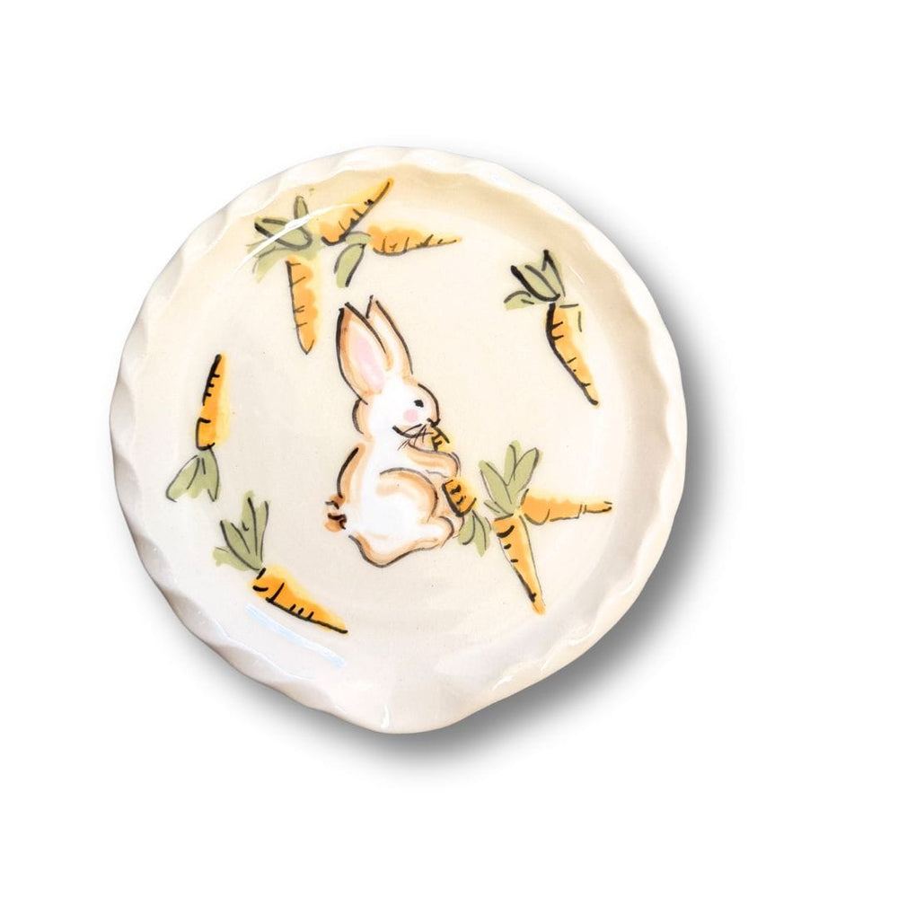 Garden Bunny Round Spoon Rest