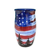 Flags and Firs Pencil Vase