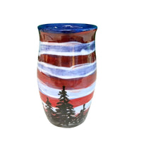Flags and Firs Pencil Vase
