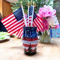 Flags and Firs Pencil Vase