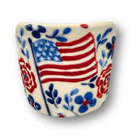 Red White and Blue Floral Phone and Tablet Holder